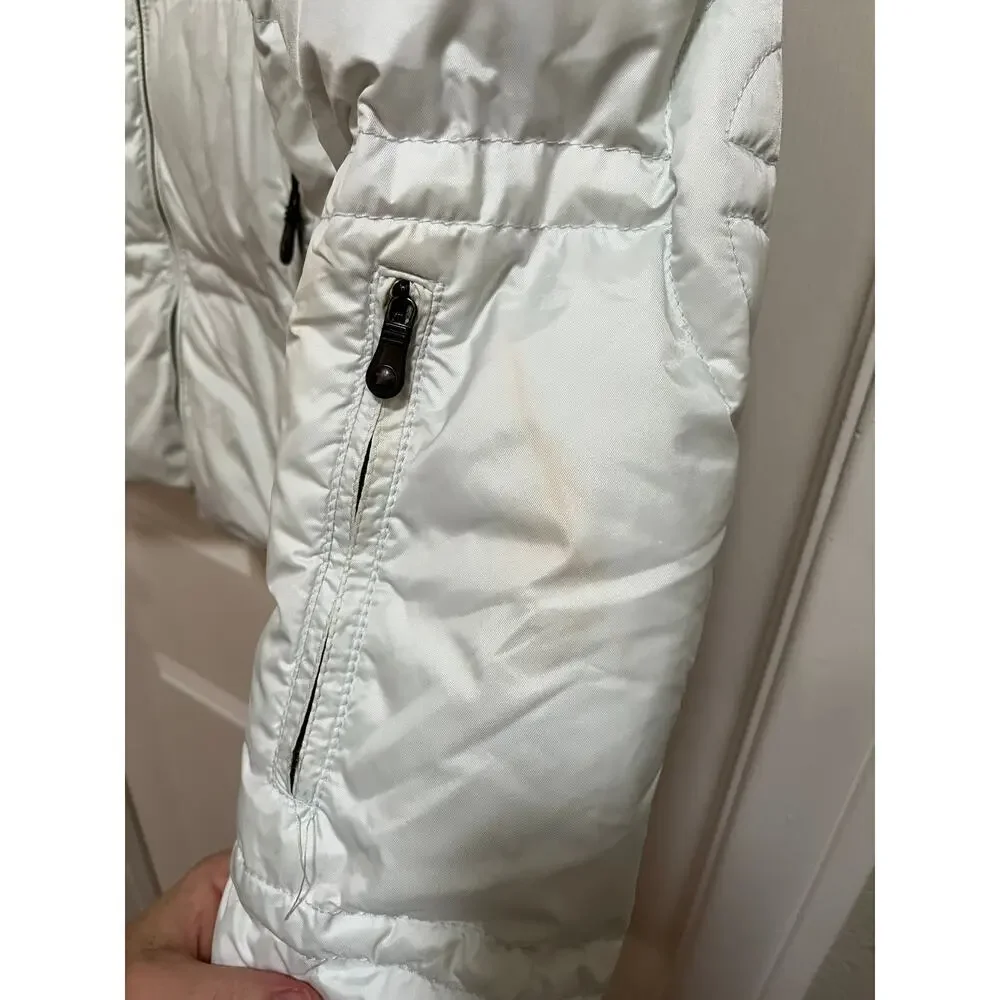 JSX Jet Set White Jacket Down Feathers Womens Ski Luxury Made in Italy Medium - Picture 6 of 9